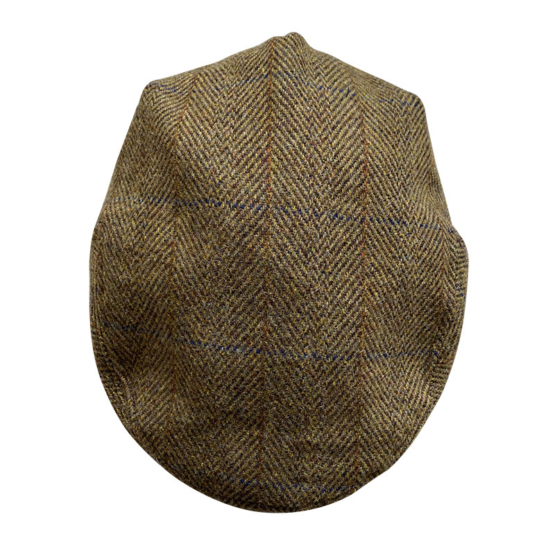 Striped Gray New Wool Flat Cap - Newsboy Cap Ivy review and price
