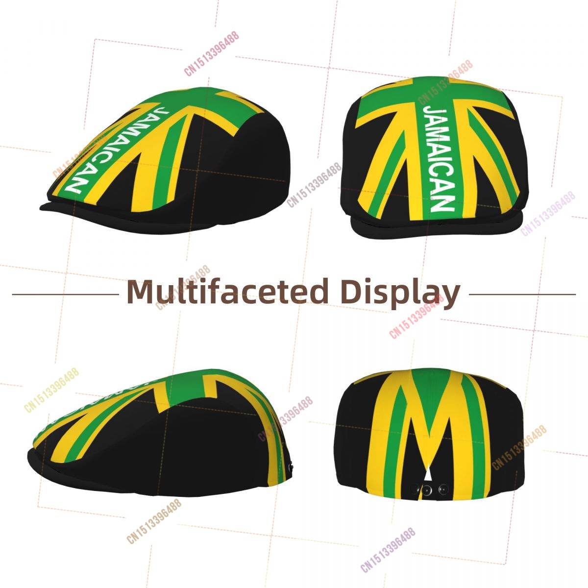 Jamaica UK Flag Men Women Flat - Newsboy Cap Ivy review and price