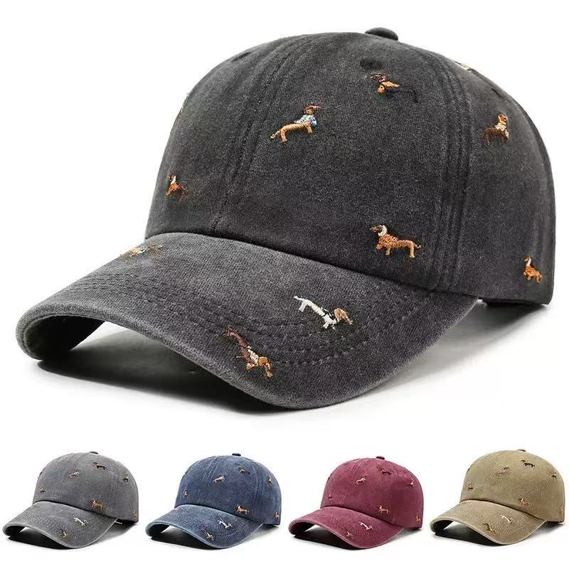Dachshund Embroidery Washed Co - Dad Hat Cotton review and price