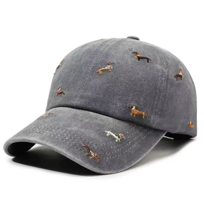 Dachshund Embroidery Washed Co - Dad Hat Cotton review and price