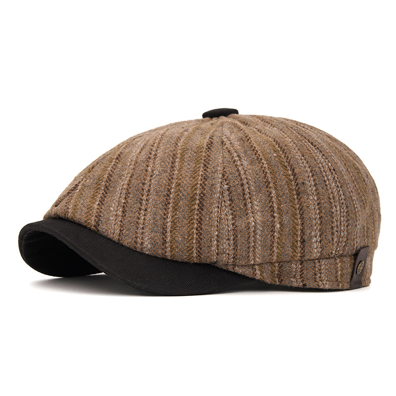 Unisex Striped Wool Blend News - Newsboy Cap Ivy review and price