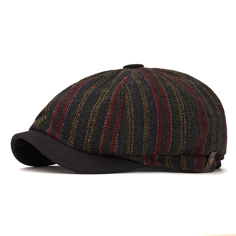Unisex Striped Wool Blend News - Newsboy Cap Ivy review and price