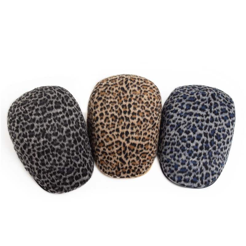 1pc Women Men Leopard Print Fl - Newsboy Cap Ivy review and price