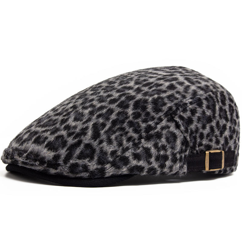 1pc Women Men Leopard Print Fl - Newsboy Cap Ivy review and price