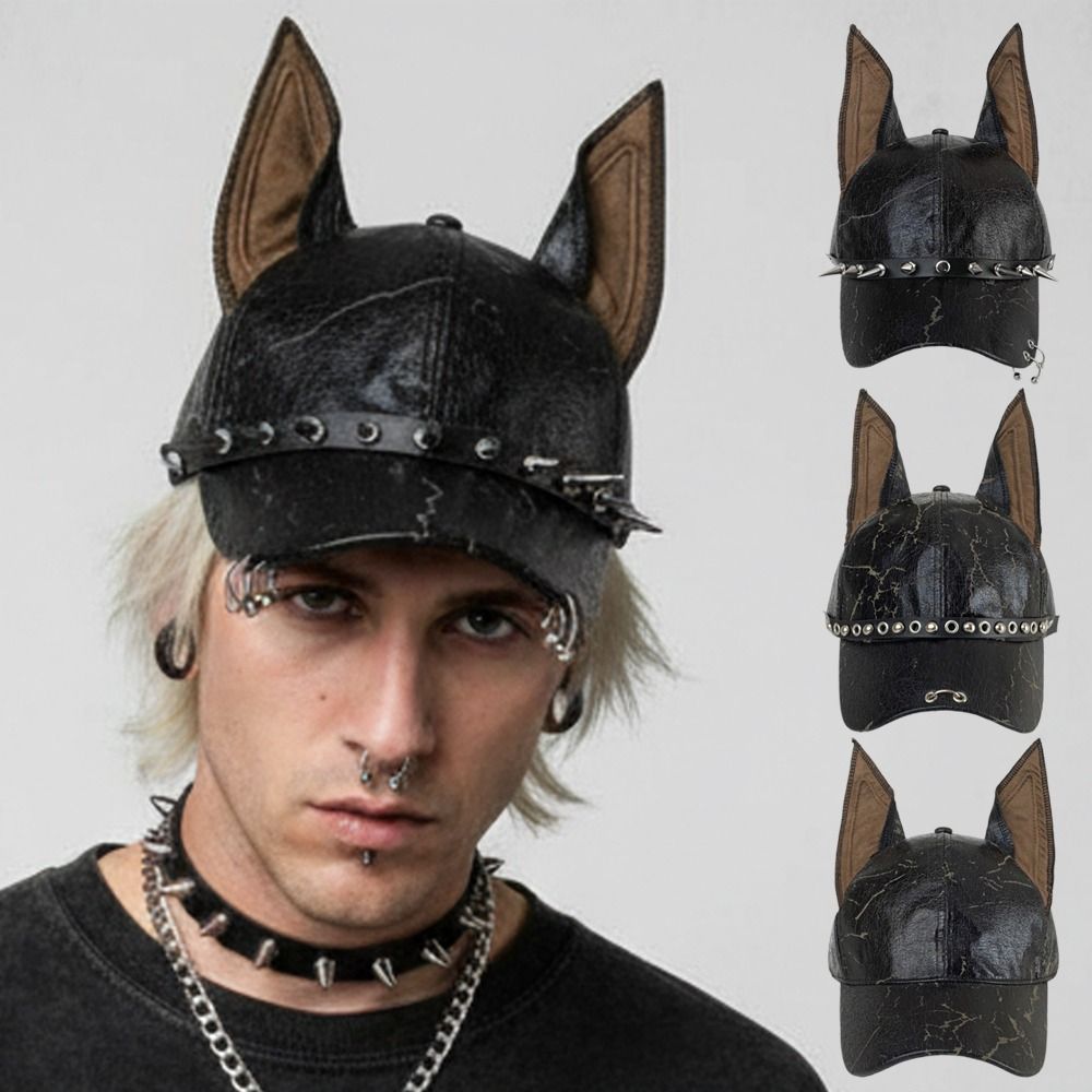 Fashion Punk Doberman Dog Ears - Baseball Cap Structured review and price