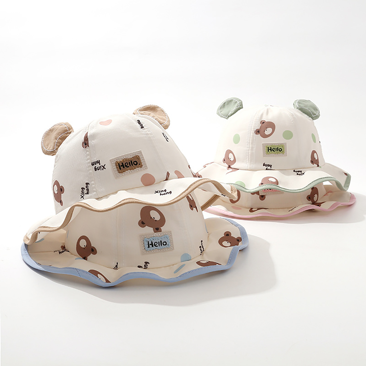 Cute Bear Bucket Hat Cartoon B - Bucket Hat Cotton review and price