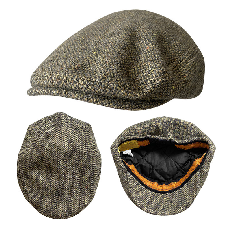 New Wool Flat Cap Men's Golf C - Newsboy Cap Ivy review and price
