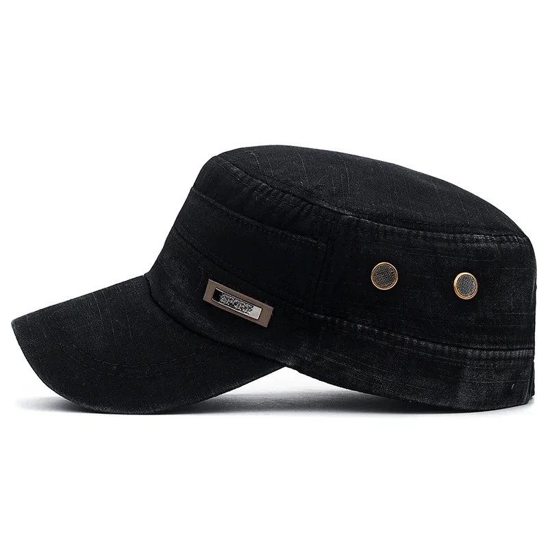 Military Cadet Flat Cap Fashio - Snapback Hat Flat review and price